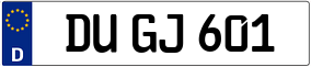 Trailer License Plate